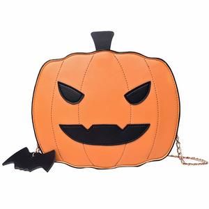 Pumpkin Crossbody Bag Halloween Devil Handbags Purse Fashion Trick Or :^)
